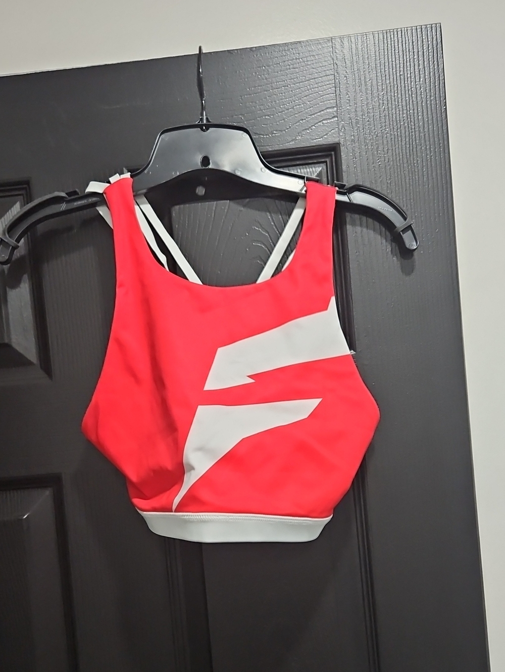 Flag Nor Fail Women’s High-Neck Red & White Sport Bra